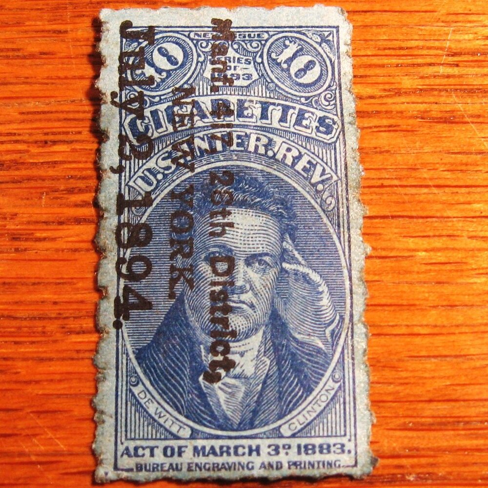 1883 Internal Revenue 10 cent Cigarette stamp
